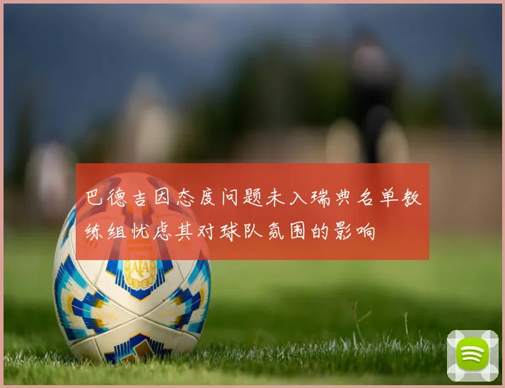 巴德吉因态度问题未入瑞典名单教练组忧虑其对球队氛围的影响